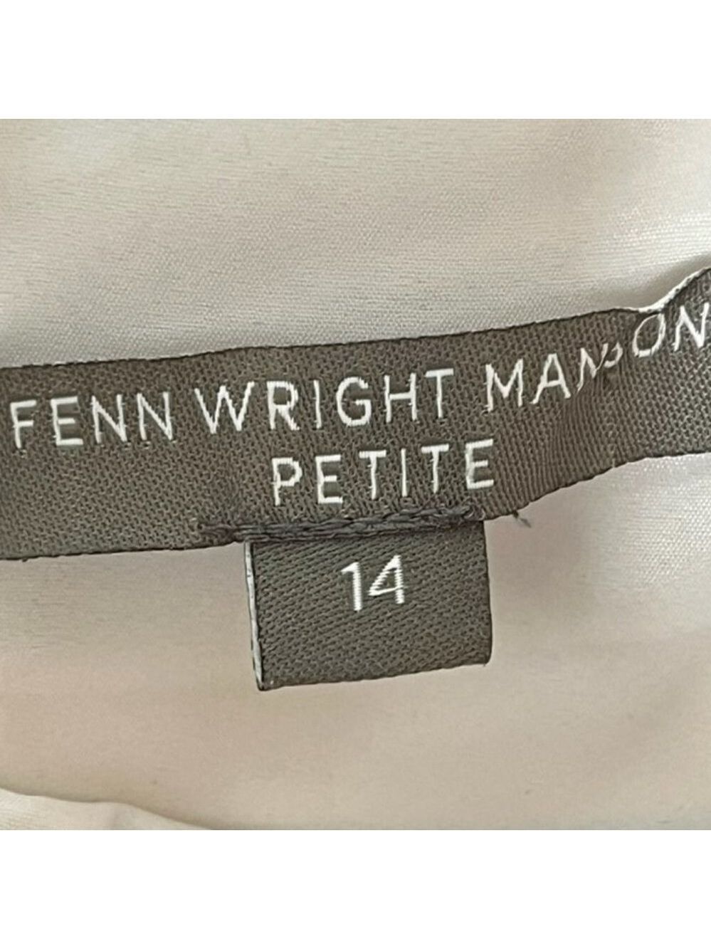 Fenn Wright Manson Black/White Short Sleeve Day Dress - 14P - Picture 11 of 11